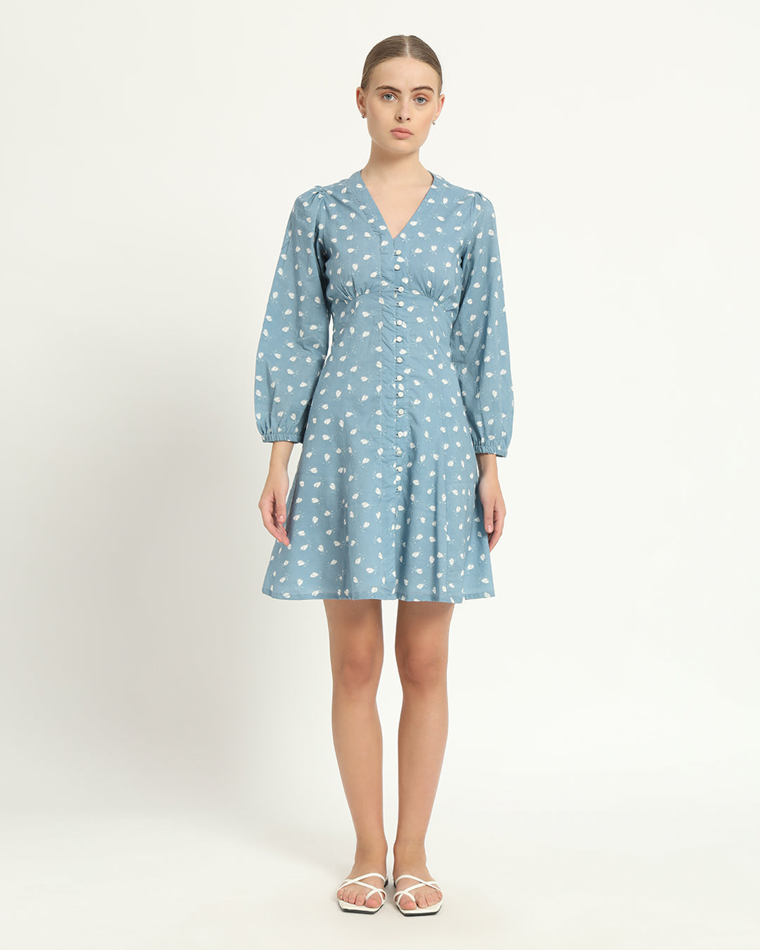 The Dafni Bluebell Cotton Dress