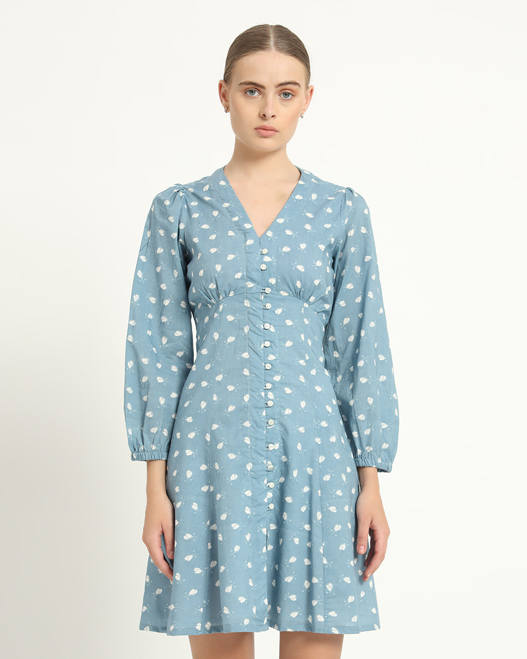 The Dafni Bluebell Cotton Dress