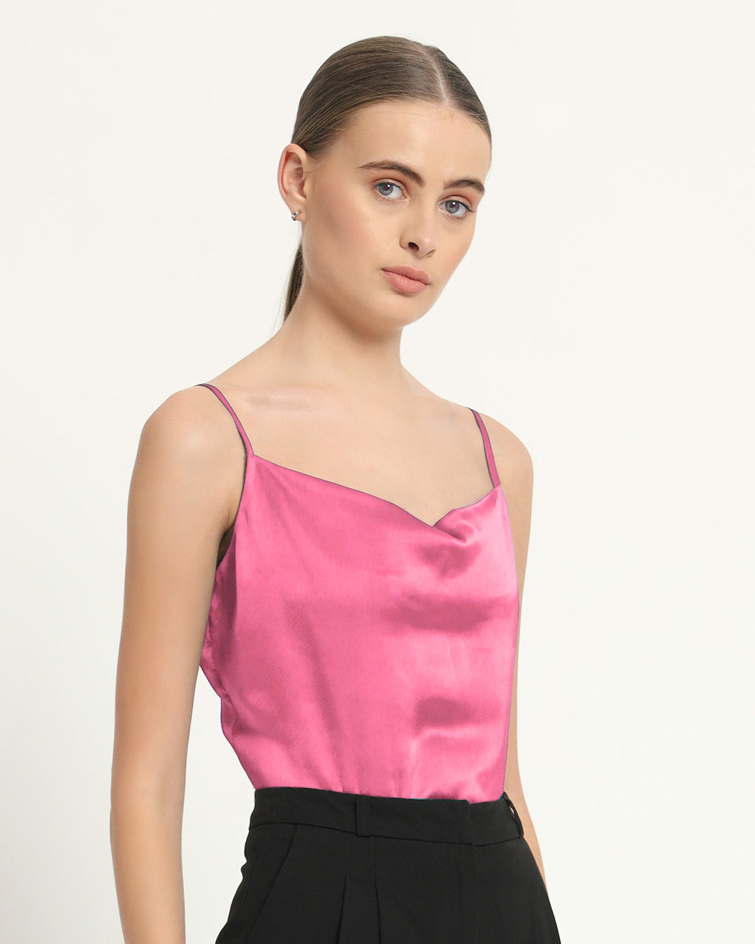 Satin Cowled French Rose Camisole
