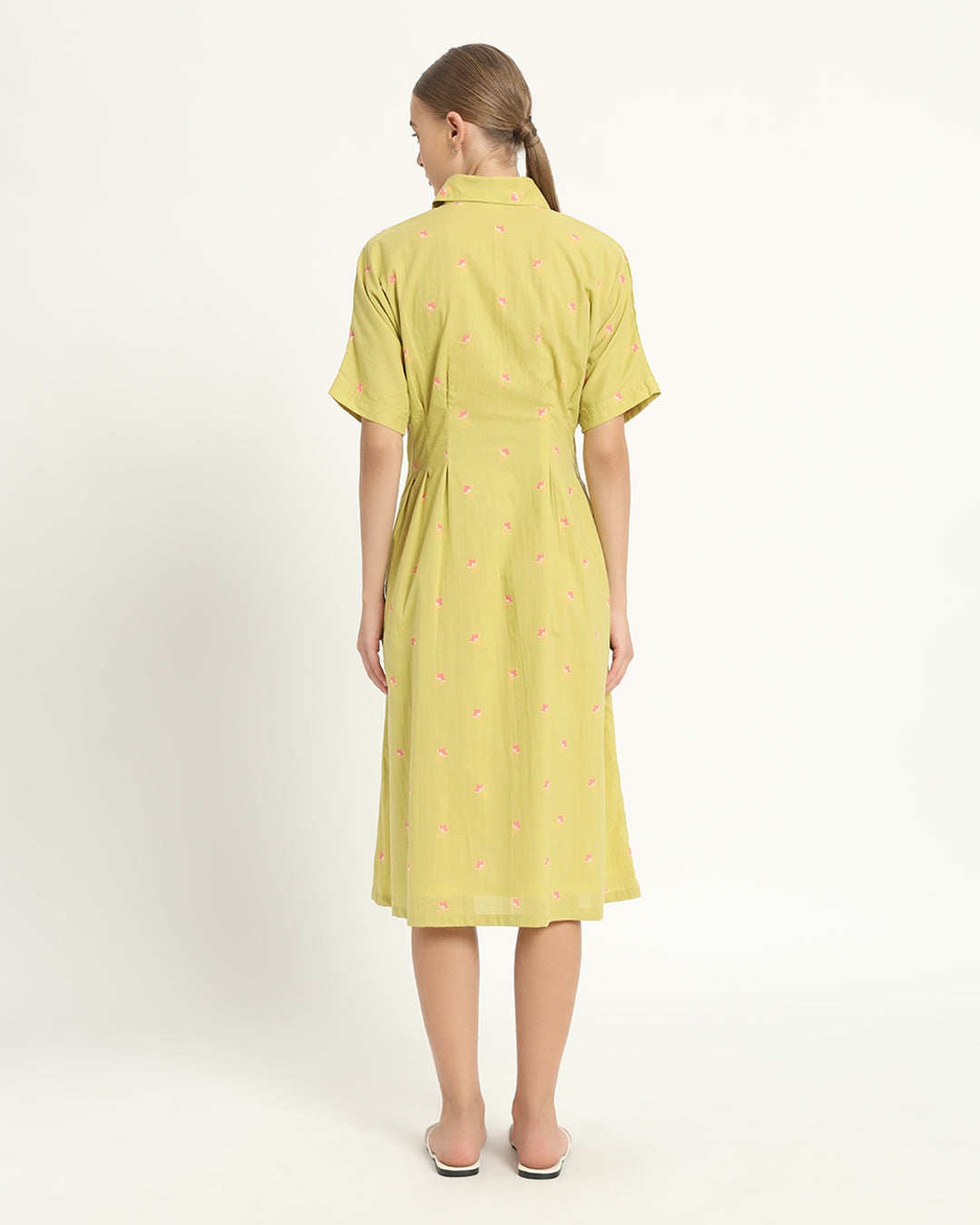 The Salford Lime Cosmos Dress