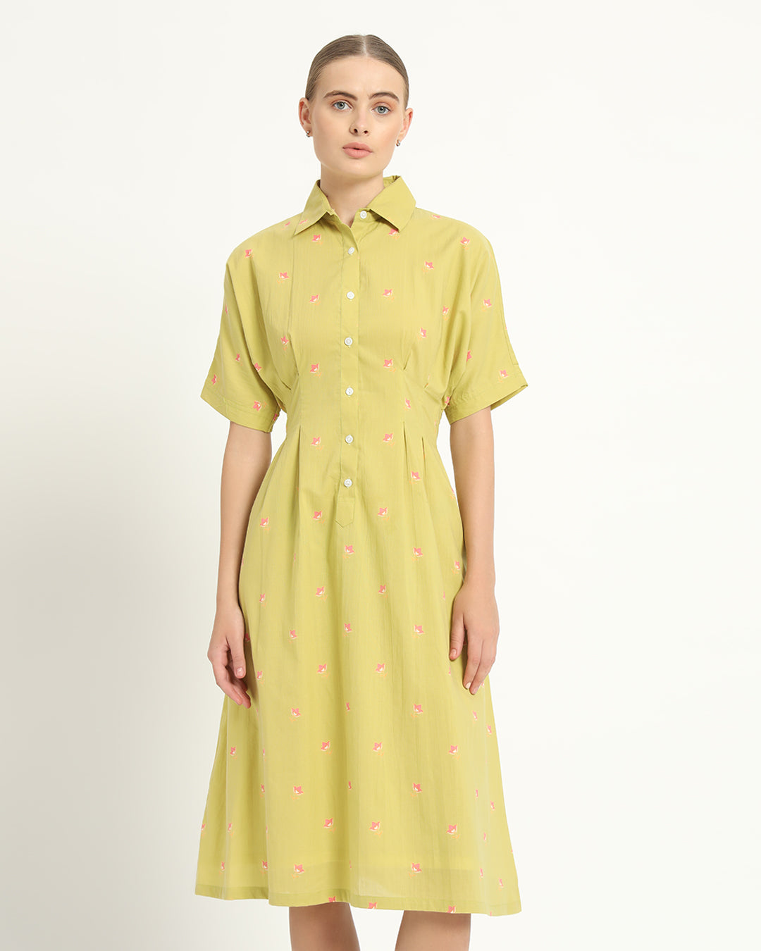 The Salford Lime Cosmos Dress