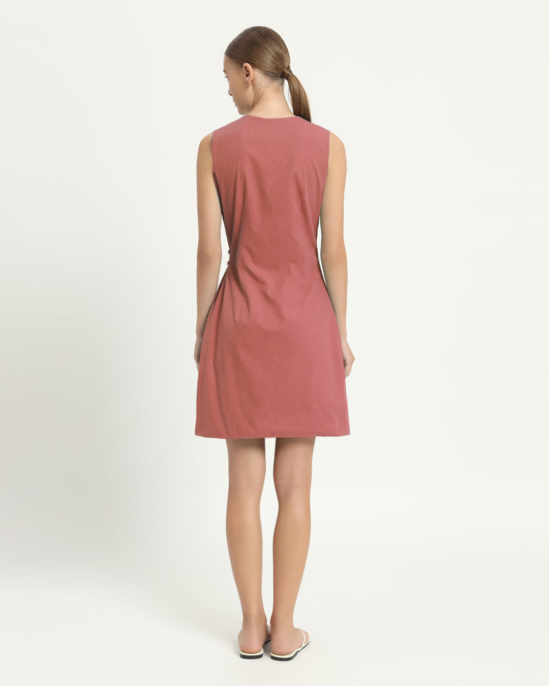 The Augsberg Ivory Pink Cotton Dress