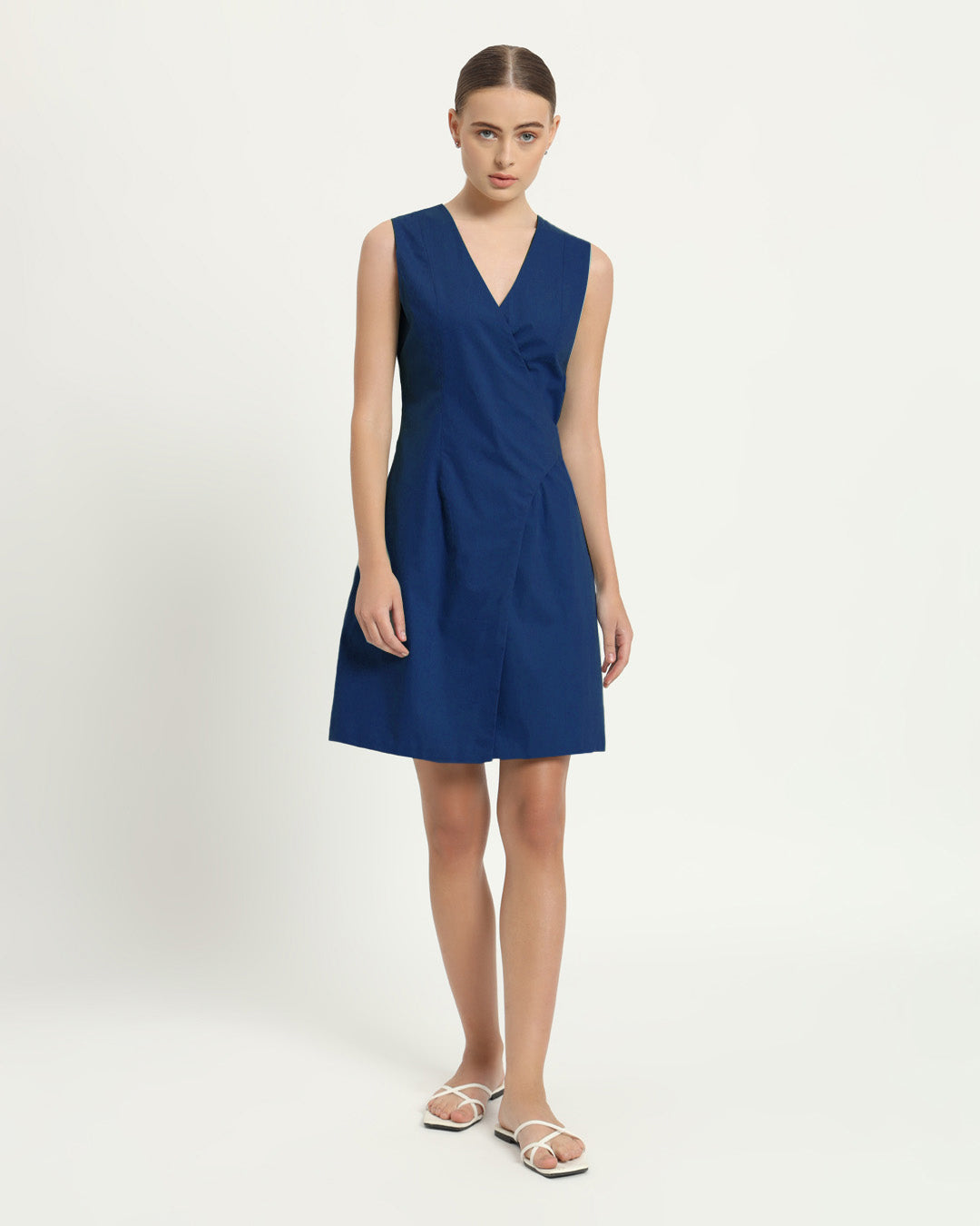 The Augsberg Cobalt Cotton Dress