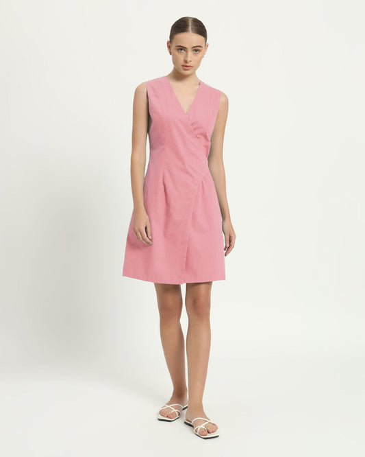 The Augsberg Fondant Pink Cotton Dress