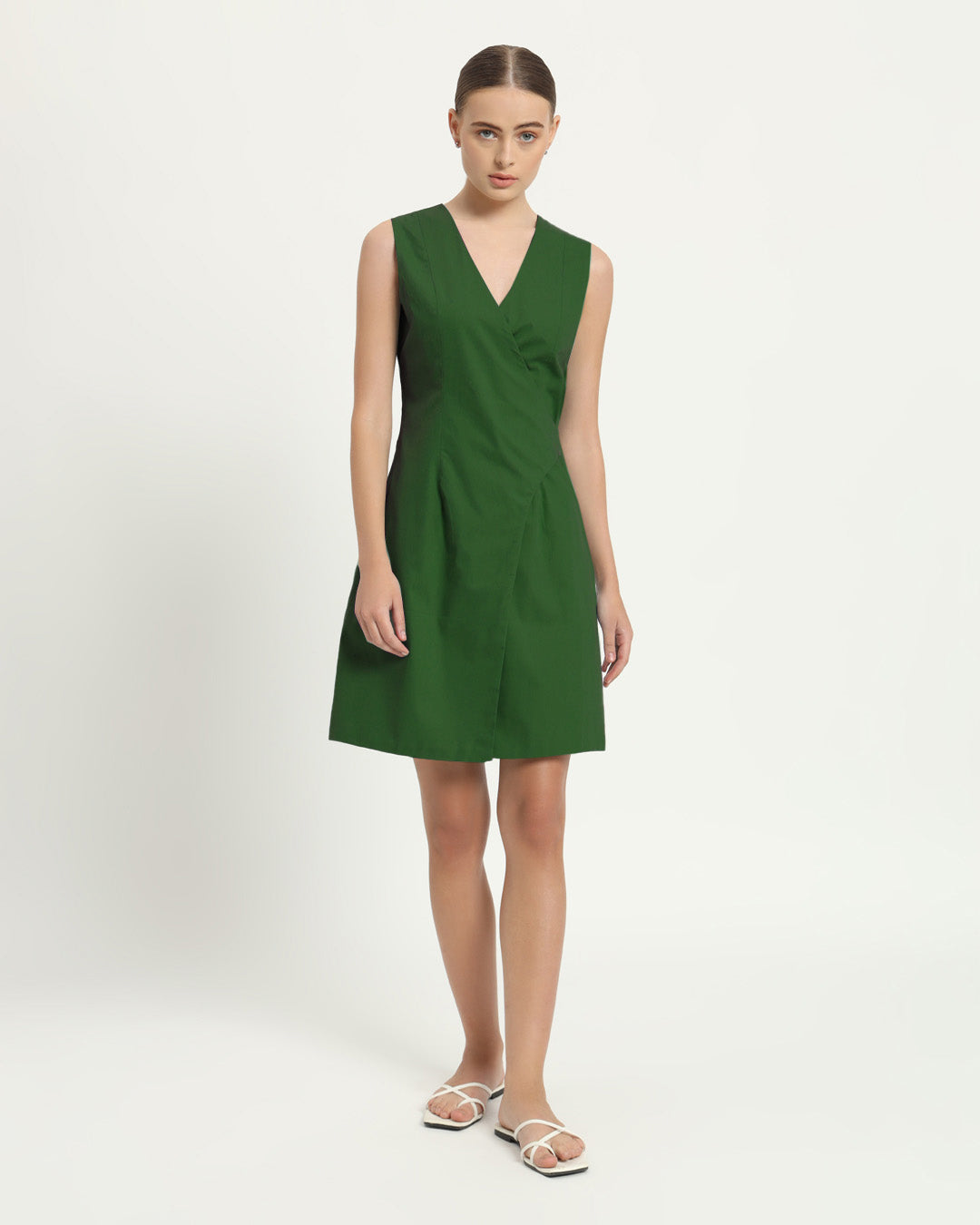 The Augsberg Emerald Cotton Dress