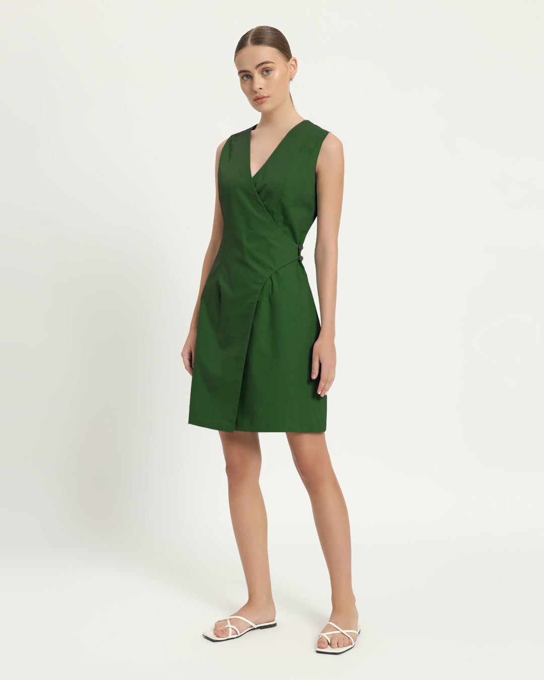 The Augsberg Emerald Cotton Dress