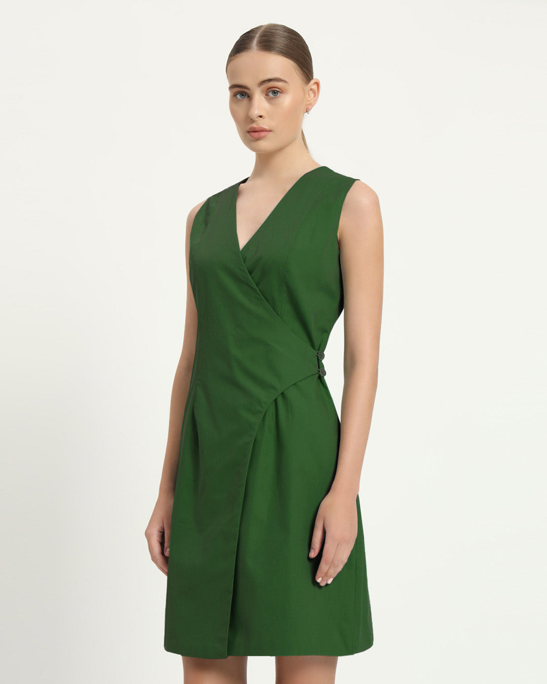 The Augsberg Emerald Cotton Dress