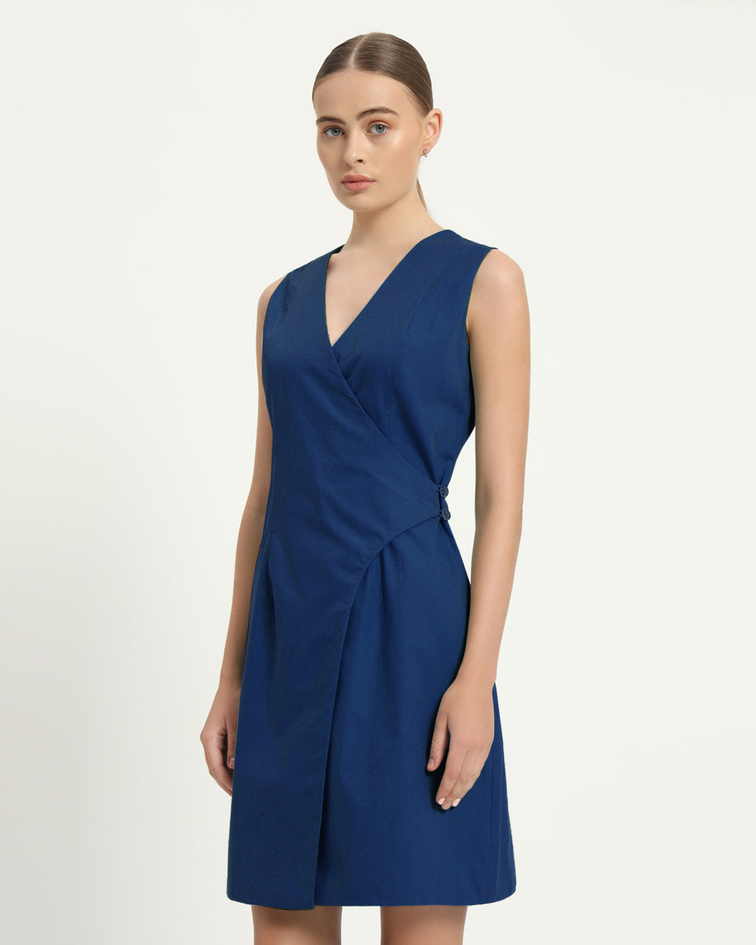 The Augsberg Cobalt Cotton Dress