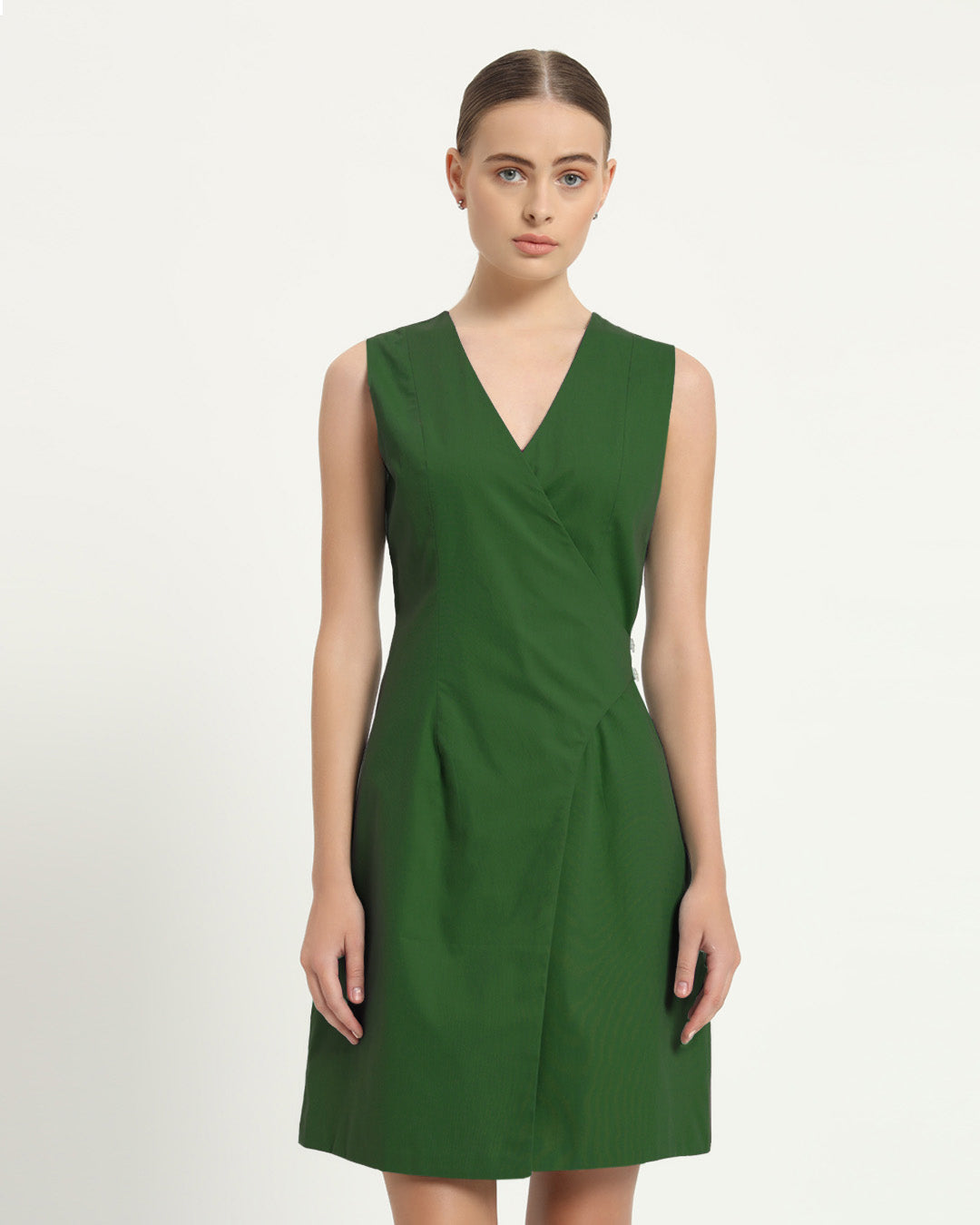 The Augsberg Emerald Cotton Dress