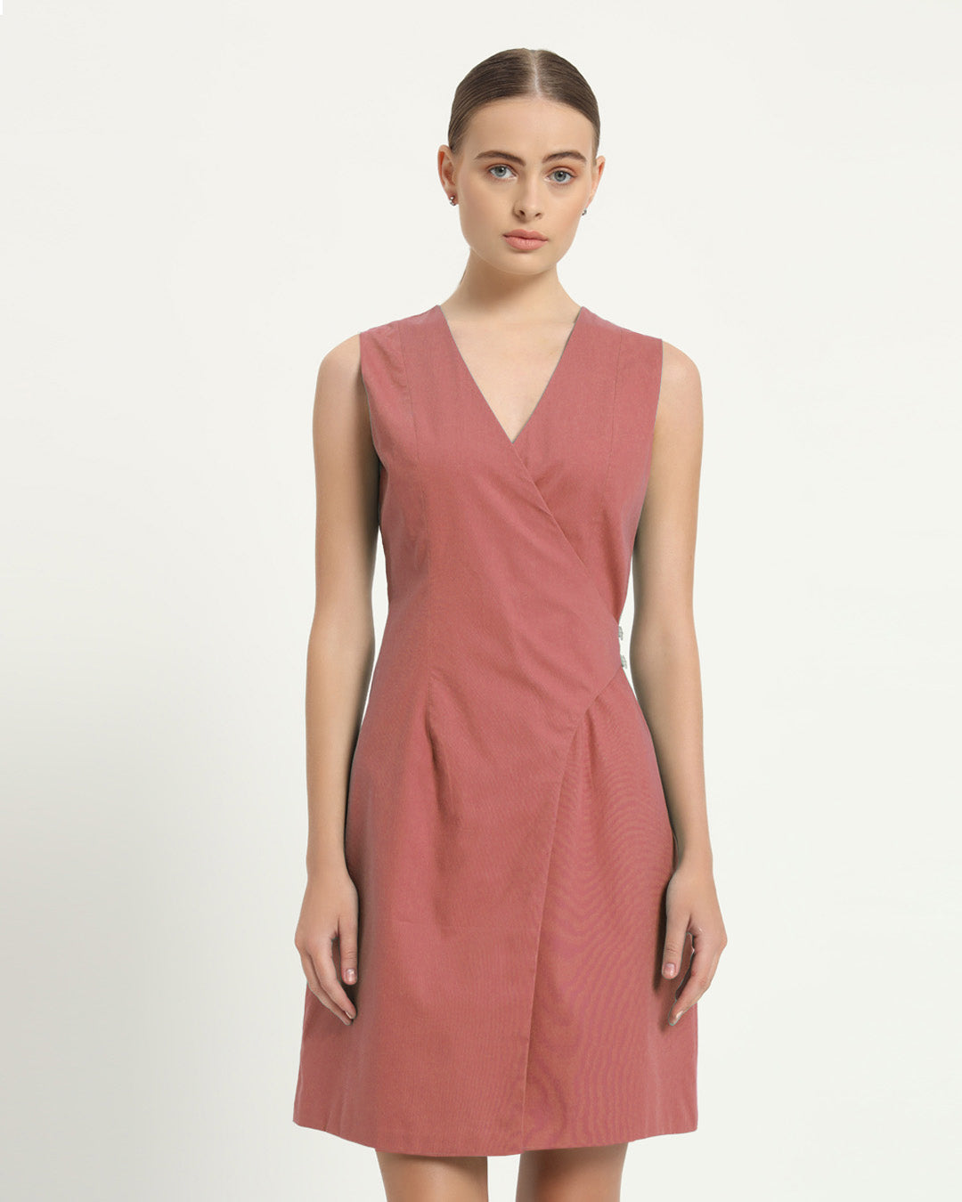 The Augsberg Ivory Pink Cotton Dress