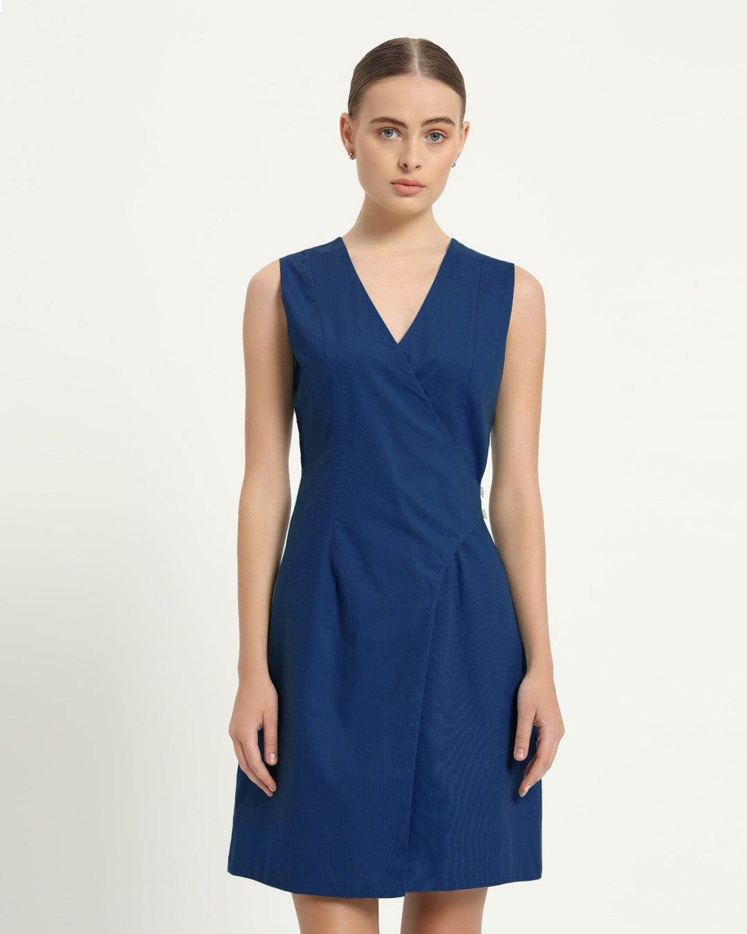 The Augsberg Cobalt Cotton Dress