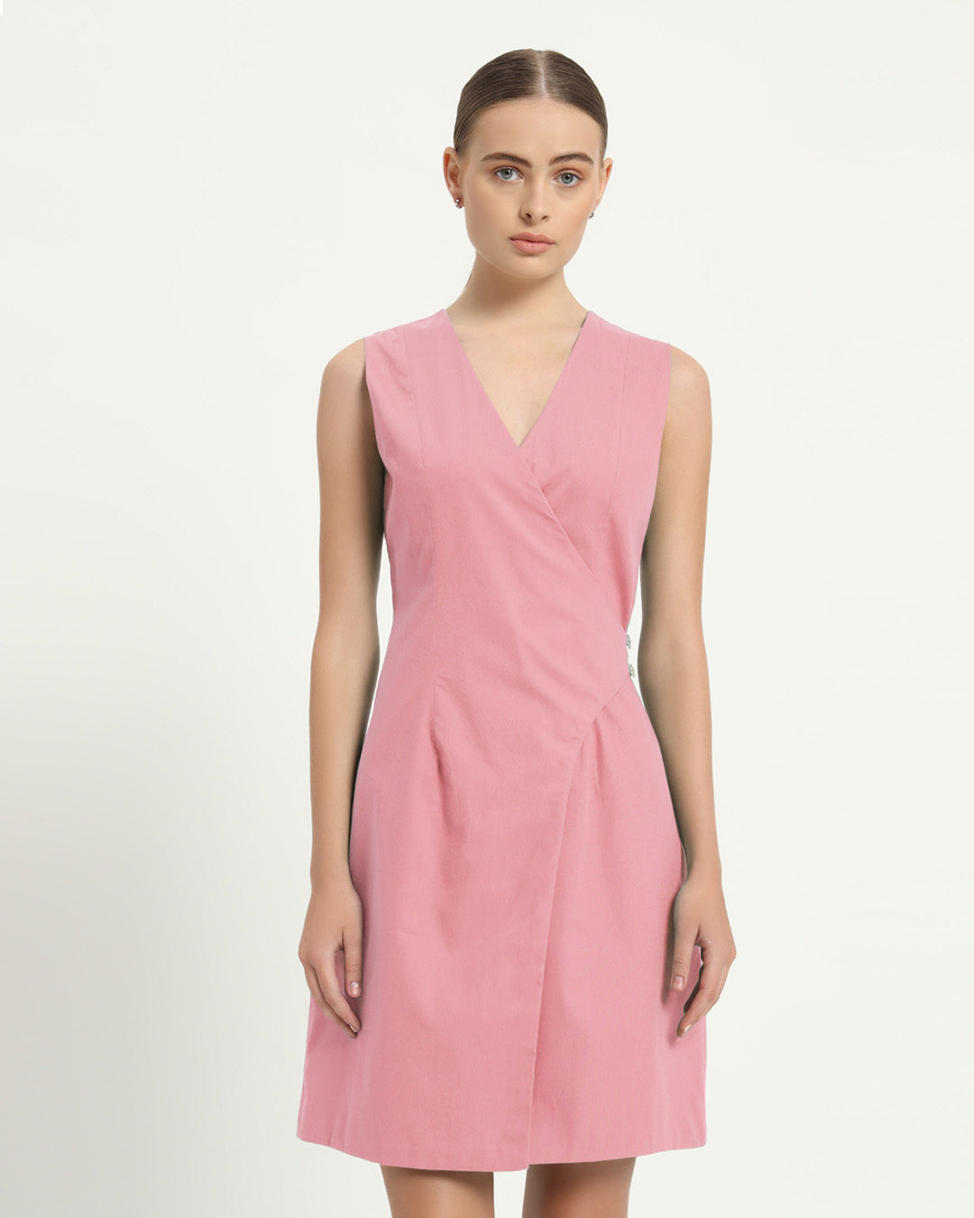 The Augsberg Fondant Pink Cotton Dress