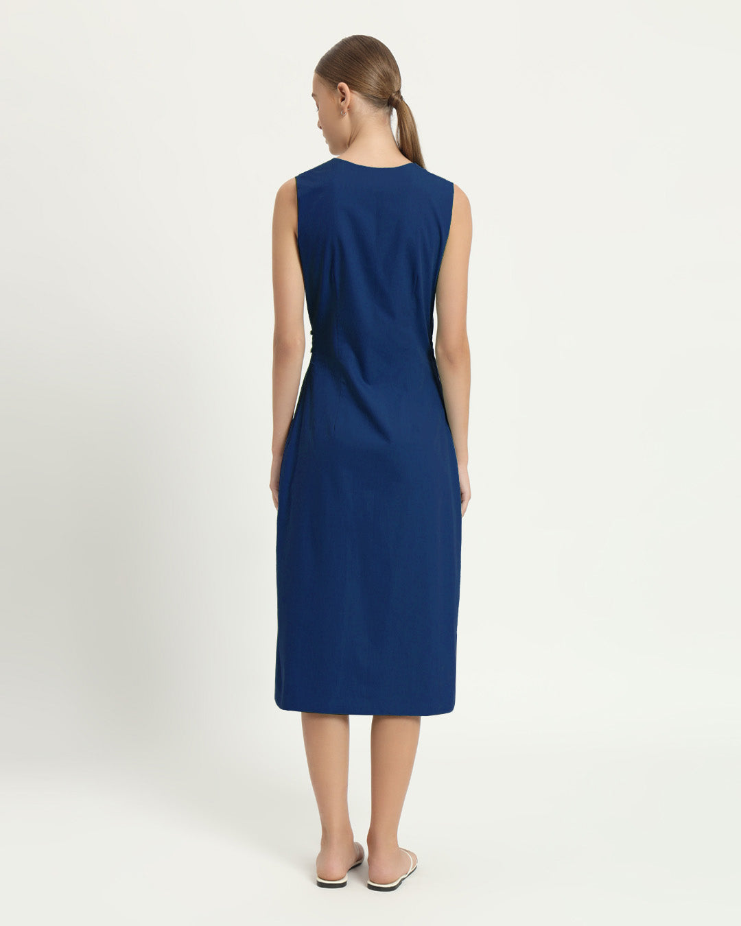 The Aurich Cobalt Cotton Dress