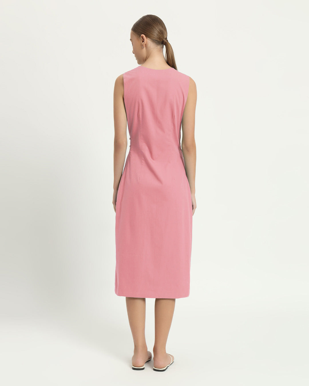 The Aurich Fondant Pink Cotton Dress