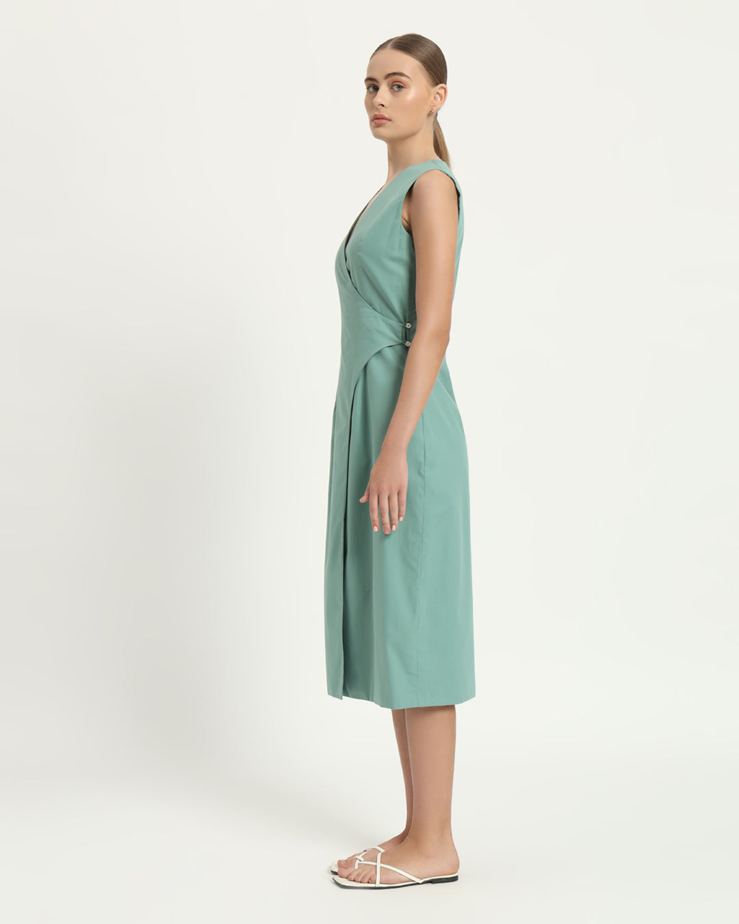 The Aurich Mint Cotton Dress