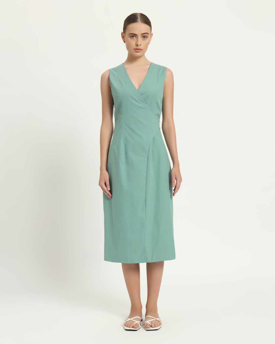 The Aurich Mint Cotton Dress