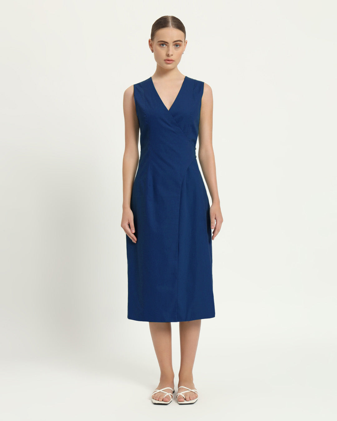 The Aurich Cobalt Cotton Dress