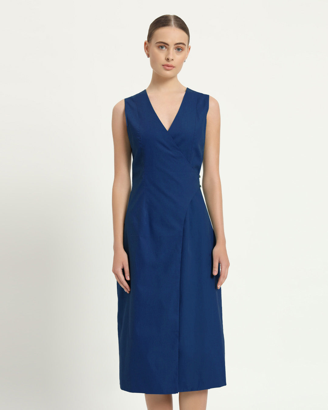 The Aurich Cobalt Cotton Dress