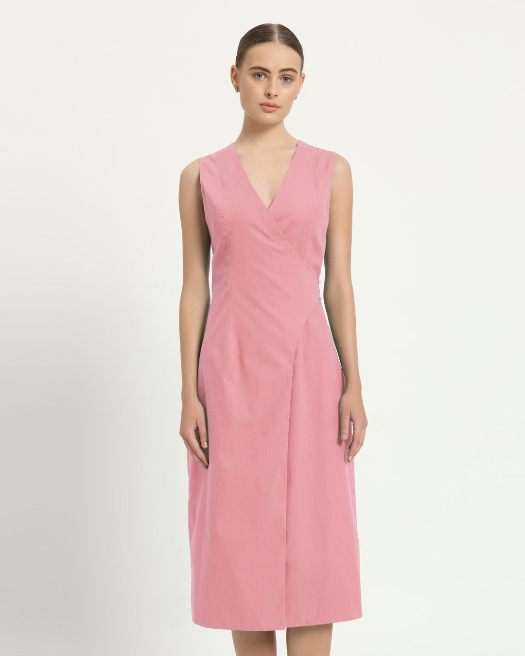 The Aurich Fondant Pink Cotton Dress