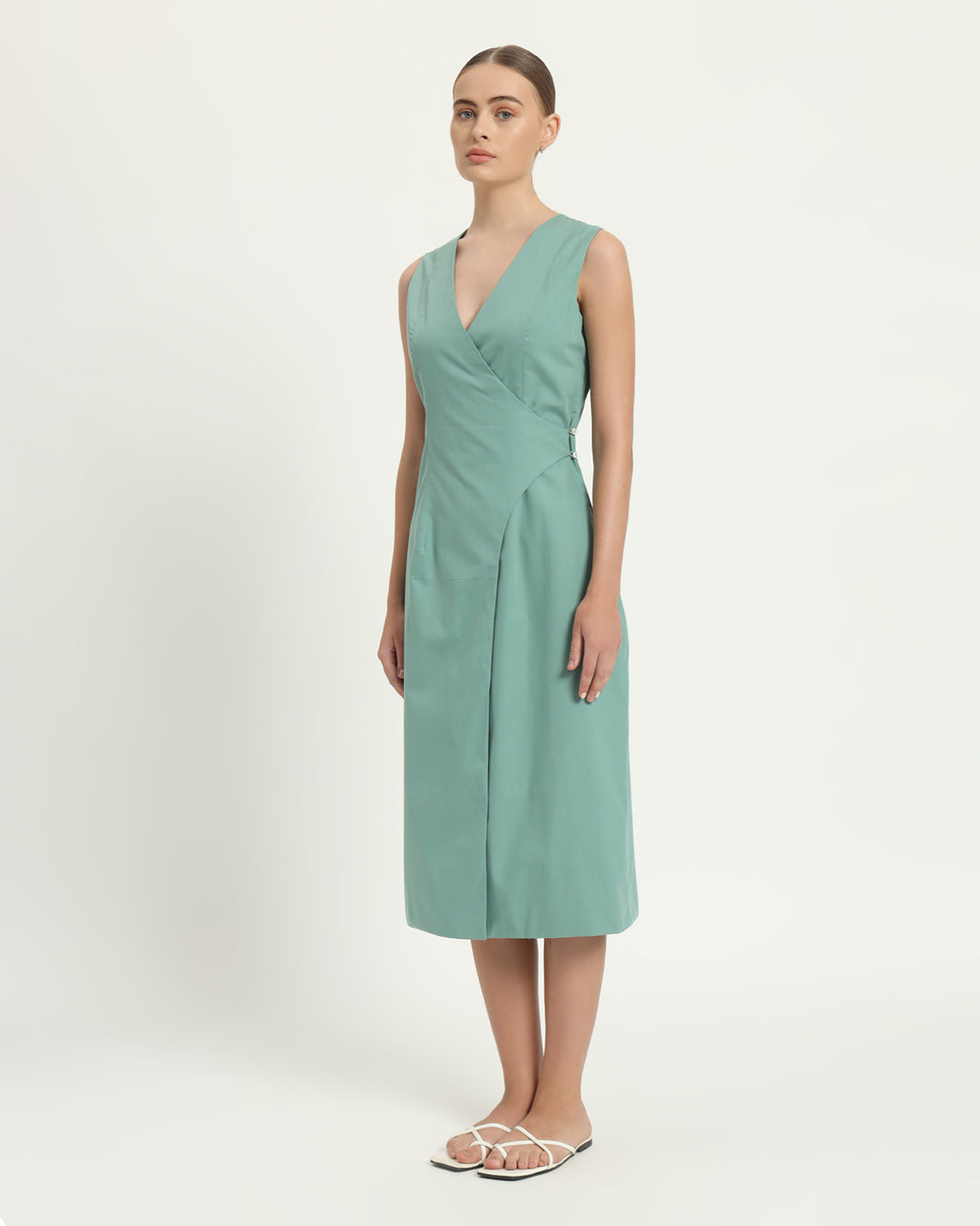 The Aurich Mint Cotton Dress