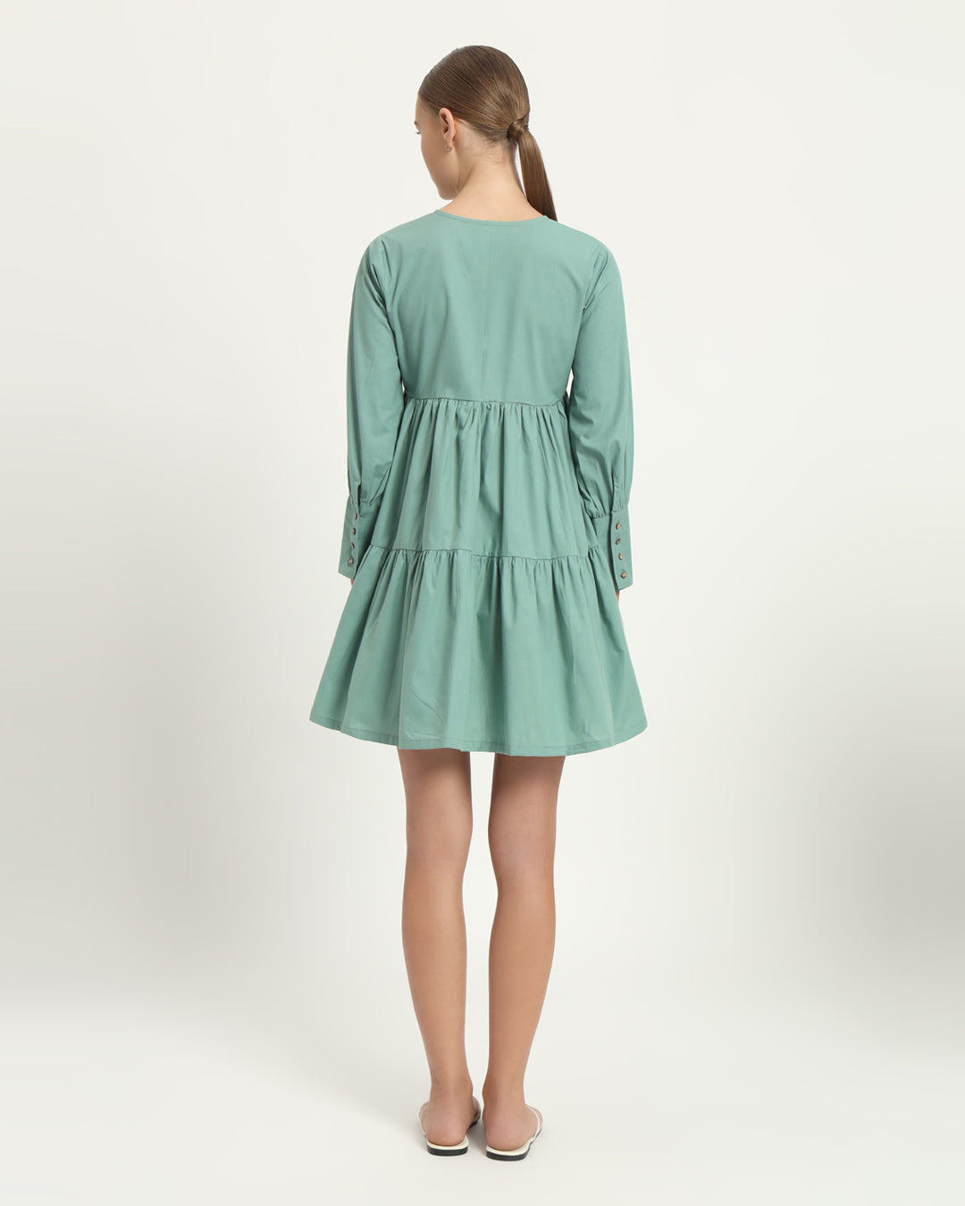 The Brandis Mint Cotton Dress