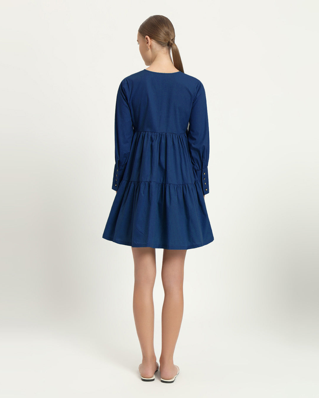 The Brandis Cobalt Cotton Dress