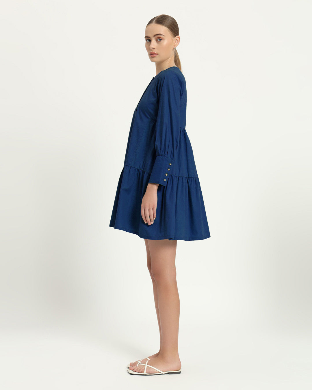 The Brandis Cobalt Cotton Dress