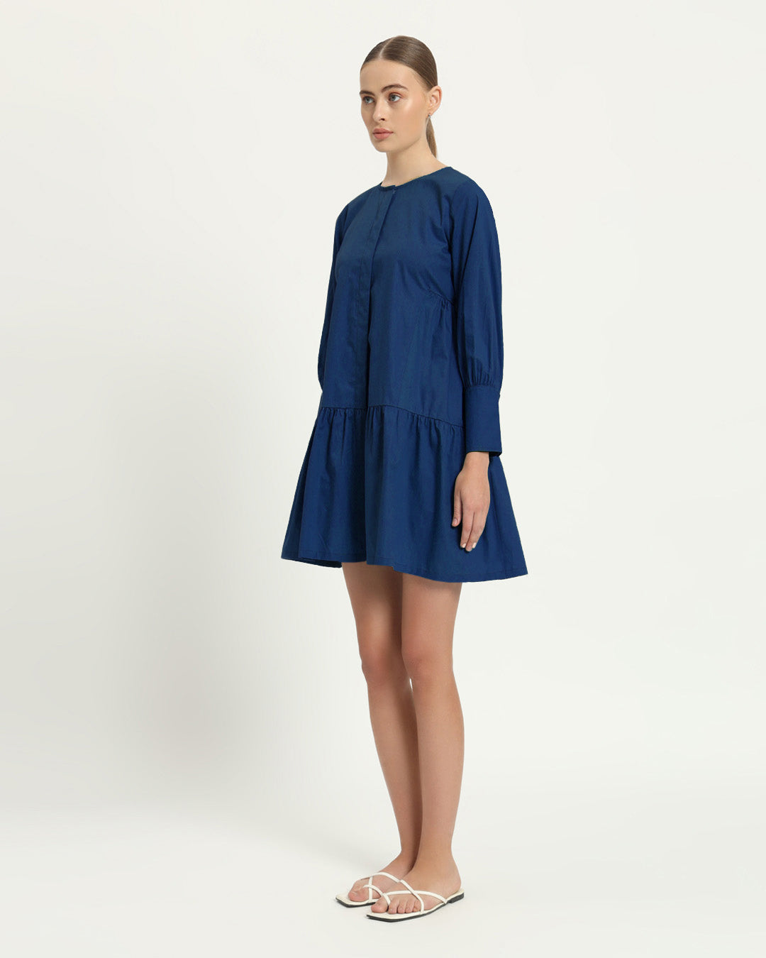 The Brandis Cobalt Cotton Dress