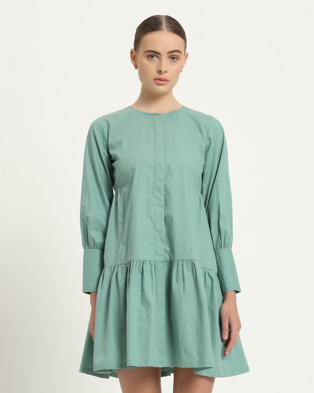 The Brandis Mint Cotton Dress