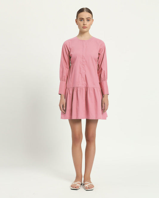 The Brandis Fondant Pink Cotton Dress