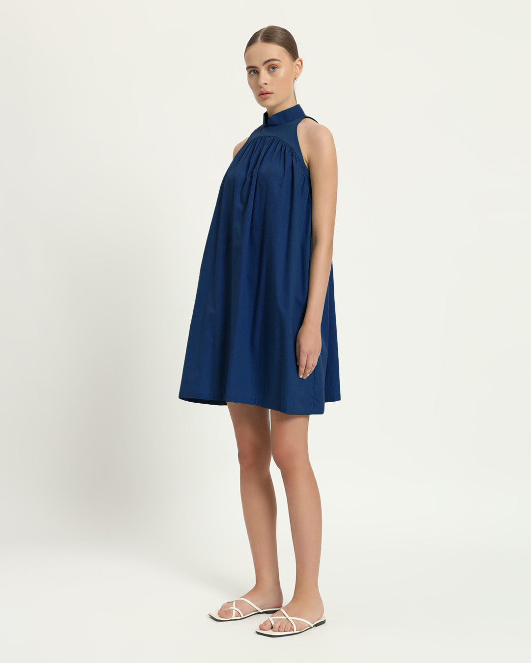 The Eruft Cobalt Cotton Dress