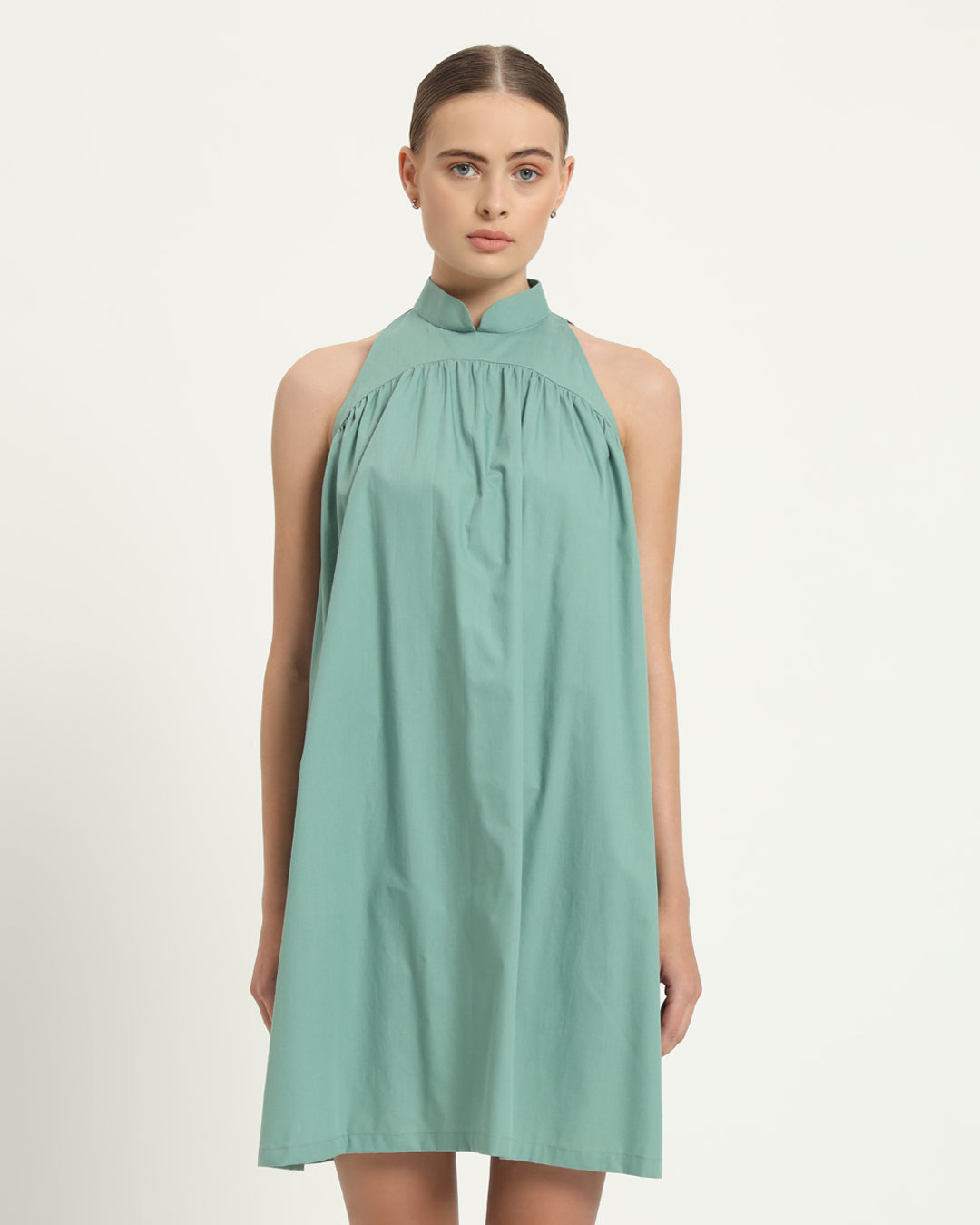 The Eruft Mint Cotton Dress