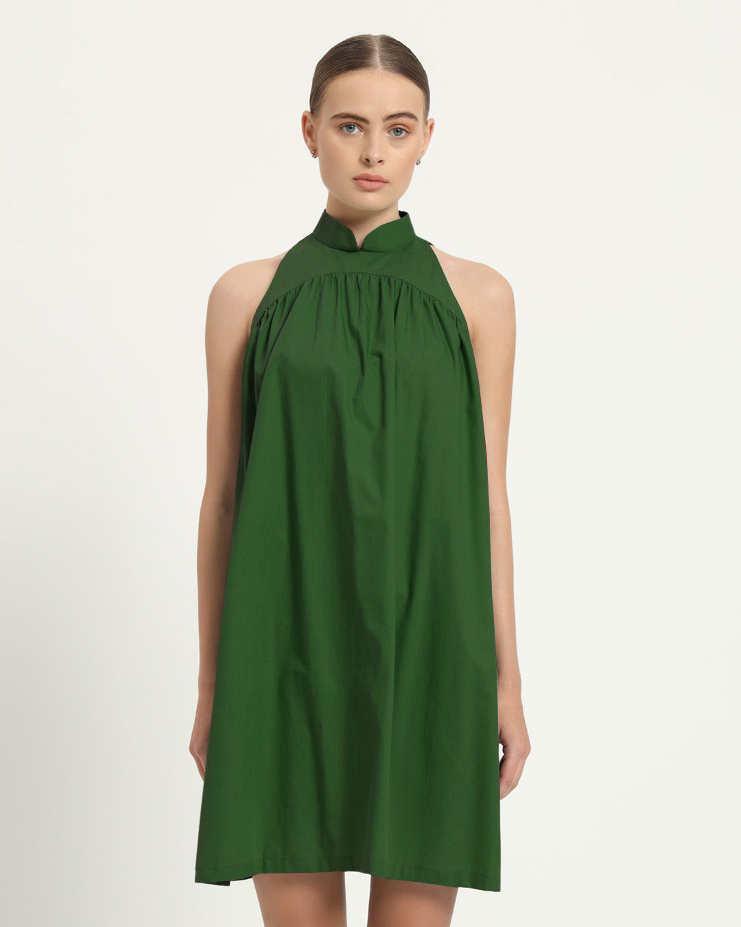 The Eruft Emerald Cotton Dress