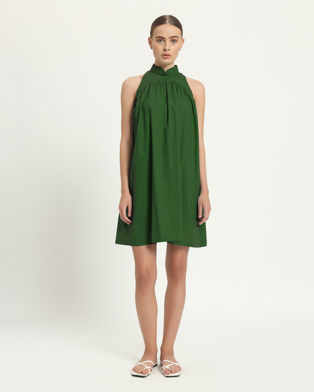 The Eruft Emerald Cotton Dress