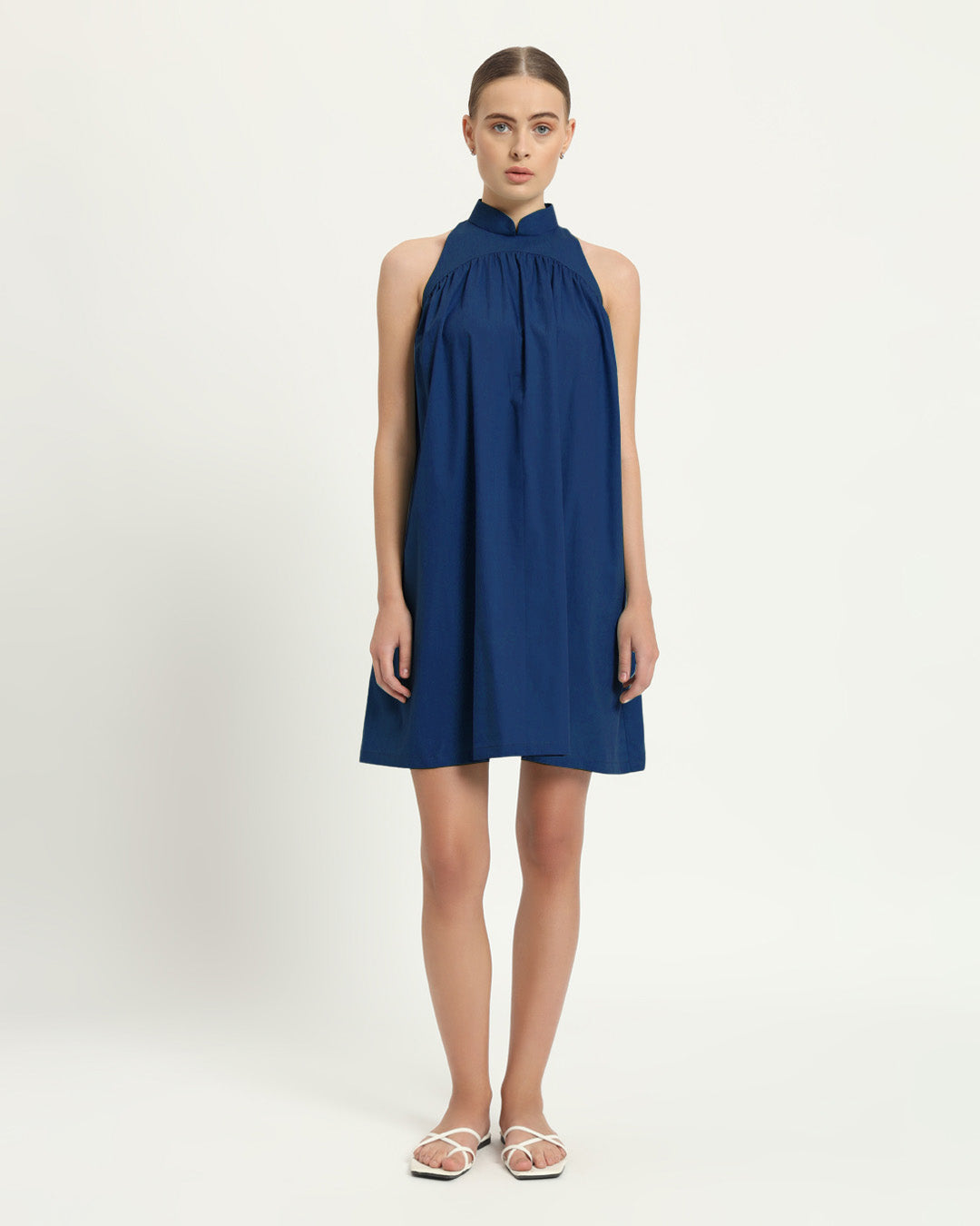 The Eruft Cobalt Cotton Dress