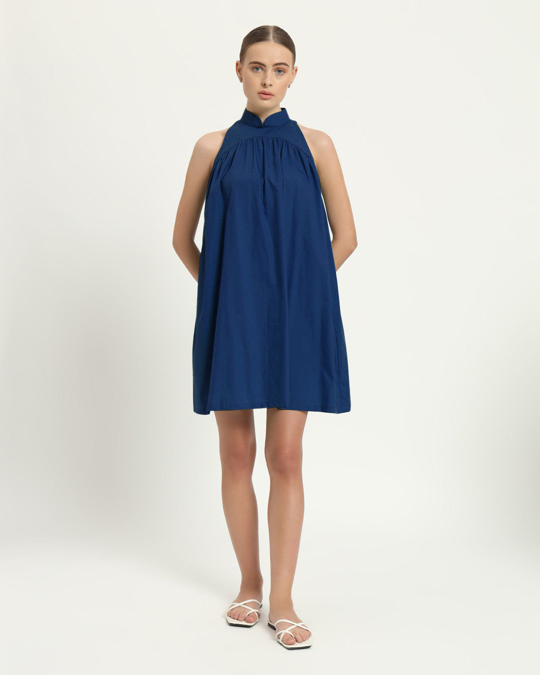 The Eruft Cobalt Cotton Dress