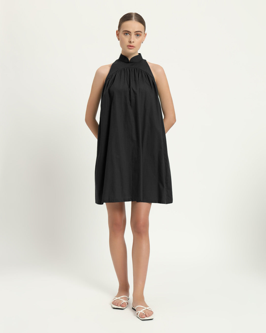 The Eruft Noir Cotton Dress