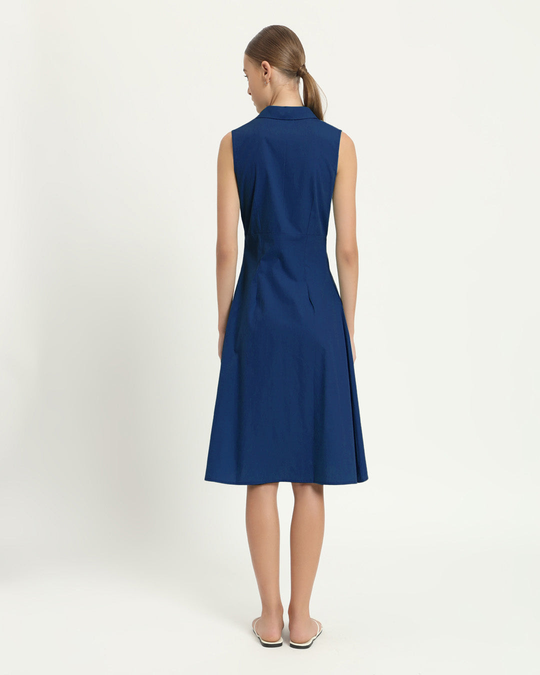 The Germering Cobalt Cotton Dress