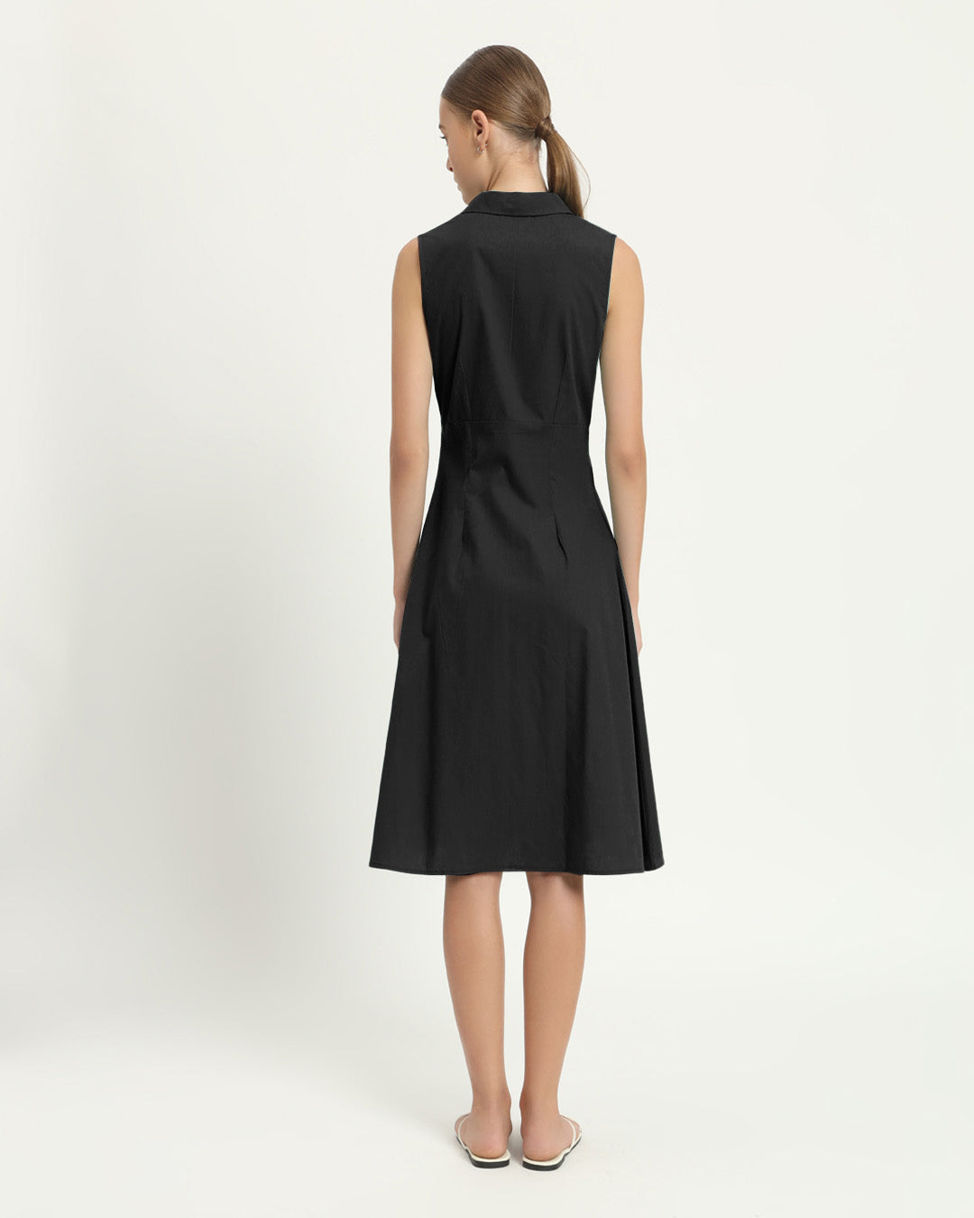 The Germering Noir Cotton Dress