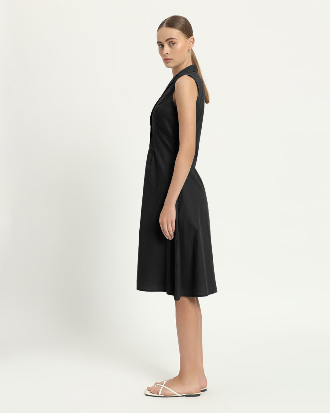 The Germering Noir Cotton Dress