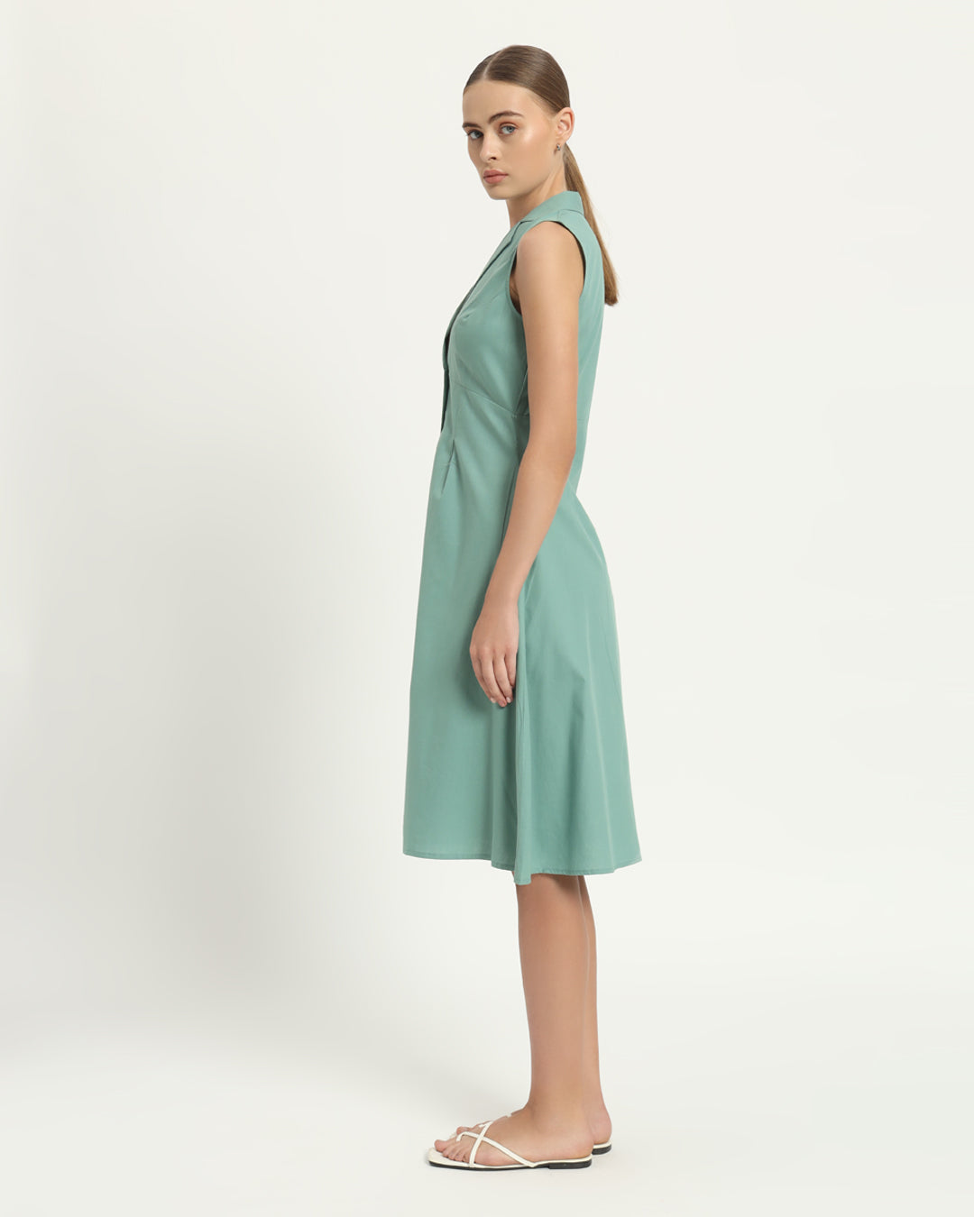 The Germering Mint Cotton Dress