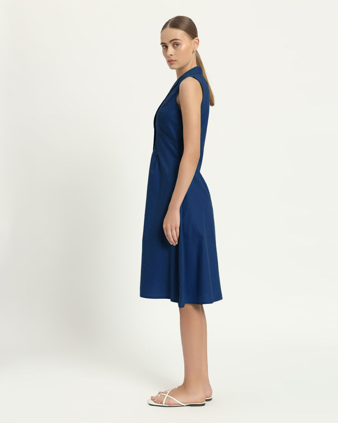 The Germering Cobalt Cotton Dress