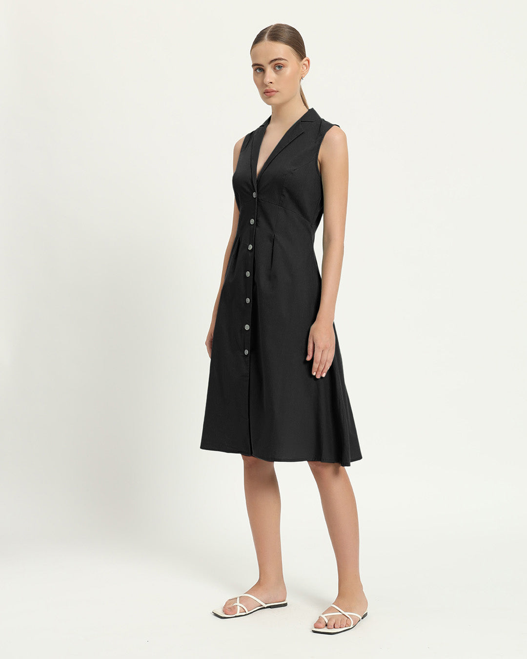 The Germering Noir Cotton Dress