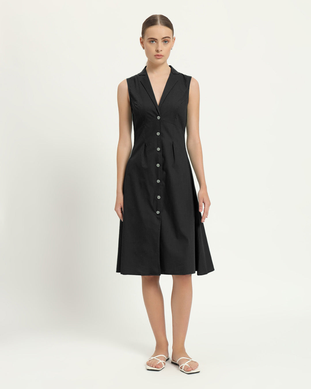 The Germering Noir Cotton Dress