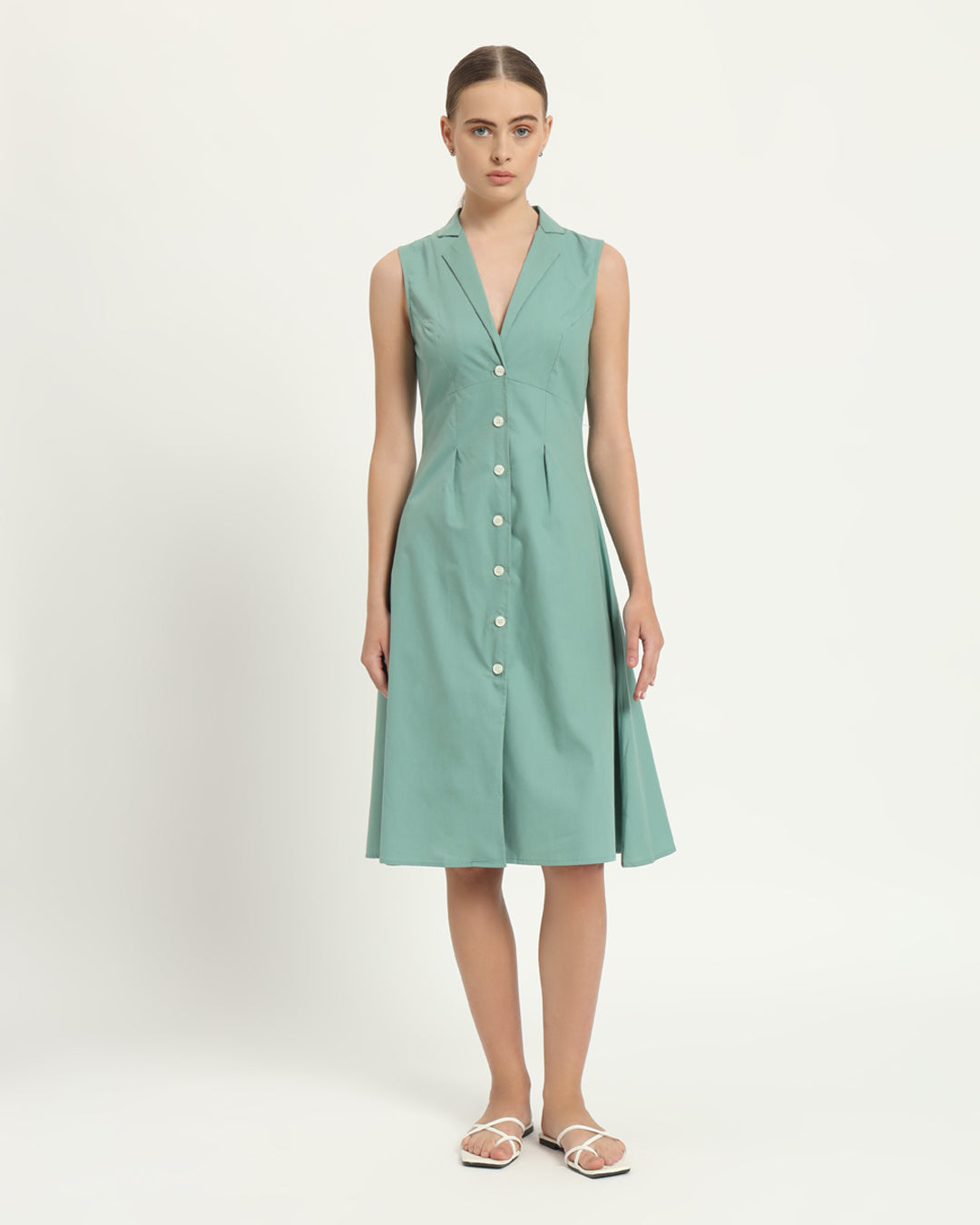 The Germering Mint Cotton Dress