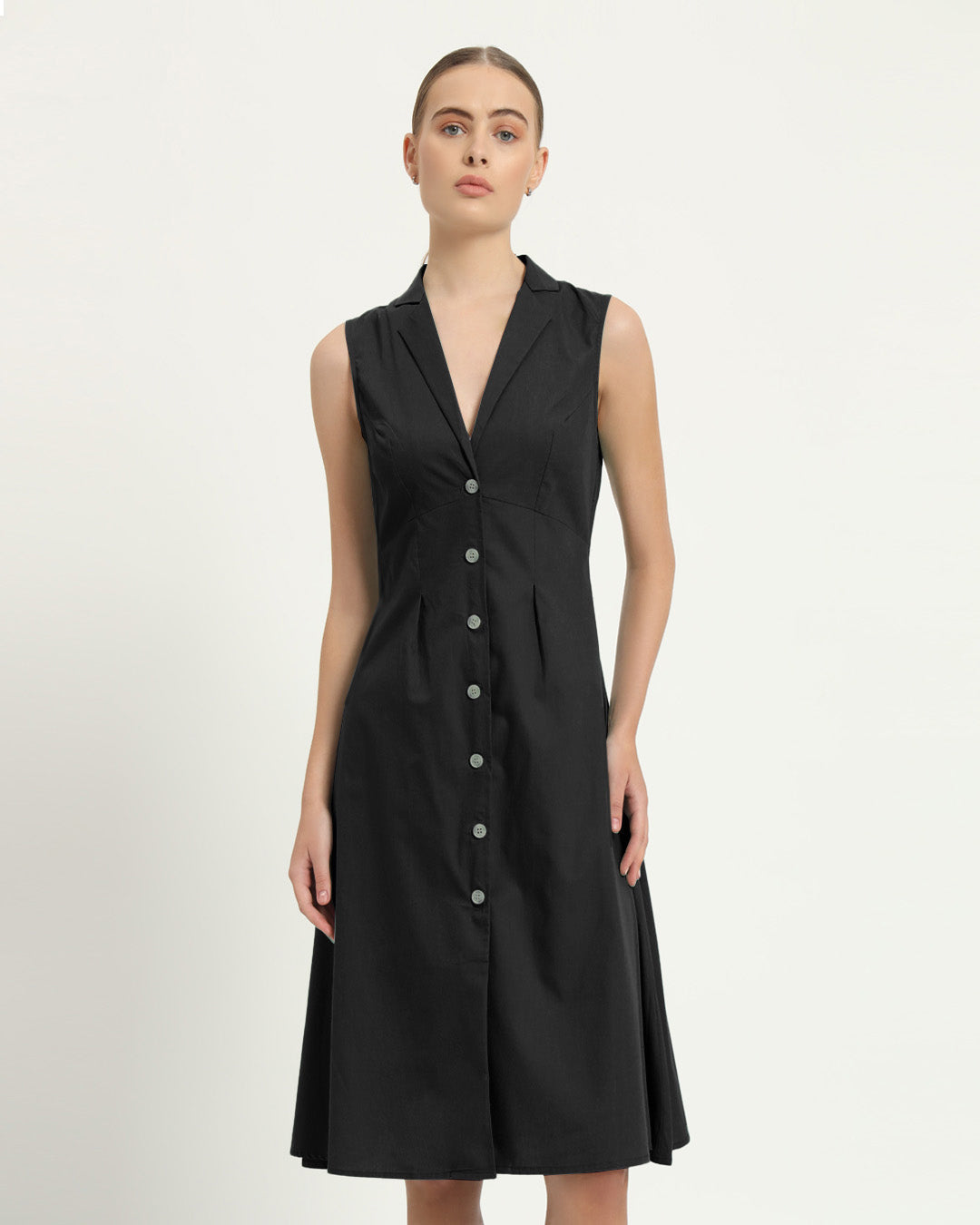 The Germering Noir Cotton Dress