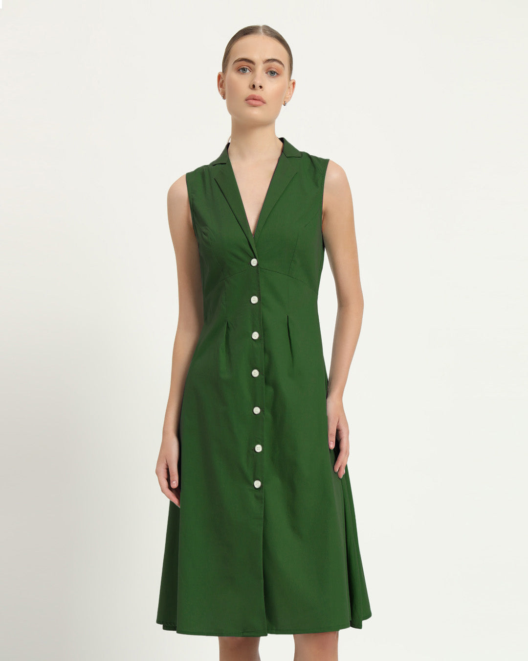 The Germering Emerald Cotton Dress