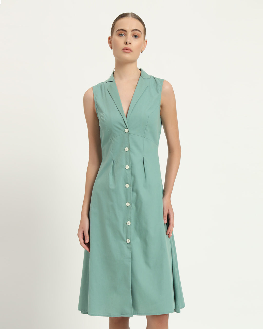 The Germering Mint Cotton Dress