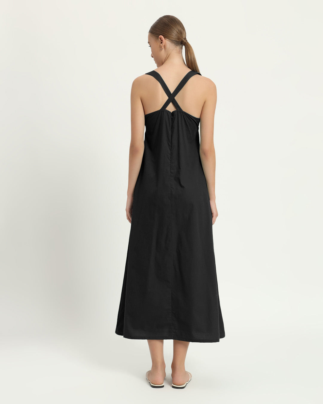 The Magdala Noir Cotton Dress