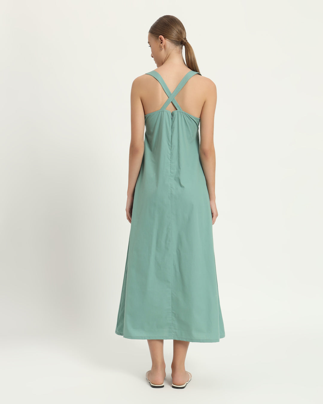 The Magdala Mint Cotton Dress